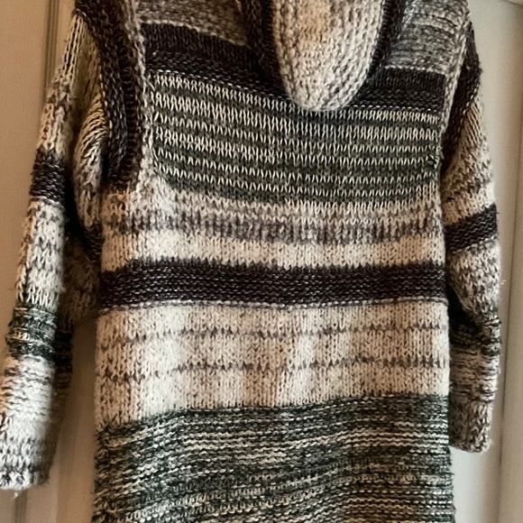 Isabel Marant Etoile Persan Cardigan Zip Up Ivory Thick Hooded Sweater Sz EU 38 - Picture 7 of 13